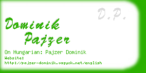 dominik pajzer business card